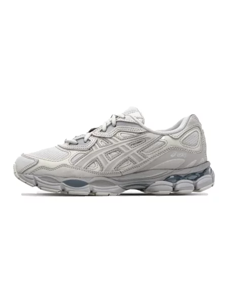 Sneakersy Asics Gel-nimbus zamszowe w miejskim stylu szare