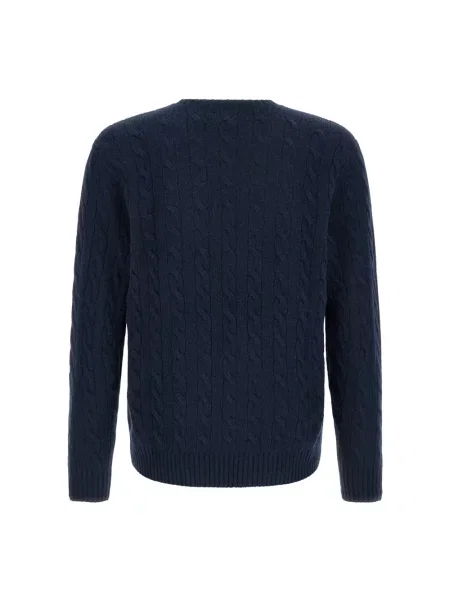 Sweter Polo Ralph Lauren wełniany niebieski