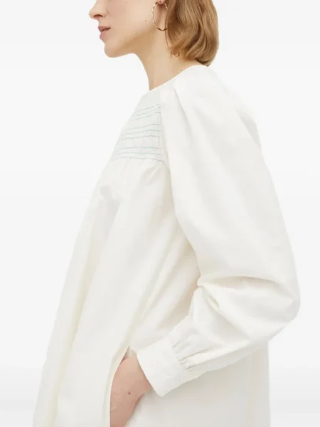 Rochie maxi Résumé lungă de costum alb