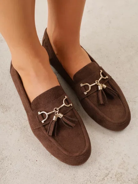Mocasini Nereinelle deschis maro