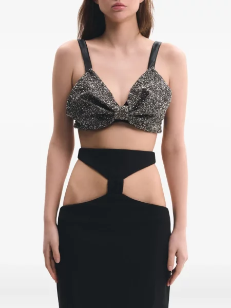 Bluzka Lika z kokardką czarna