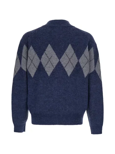 Cardigan Coor cu model argyle albastru