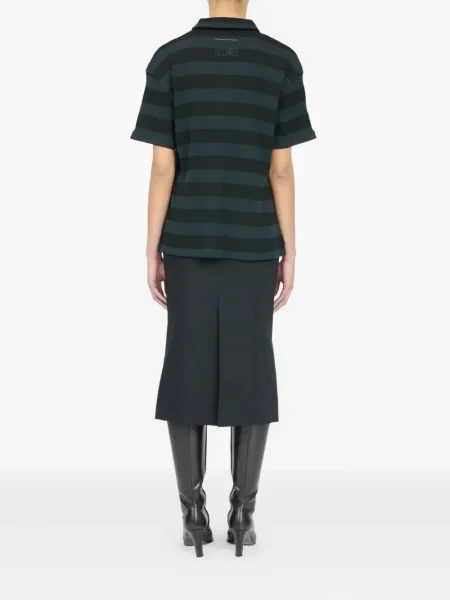 Polo Mm6 Maison Margiela cu dungi negru