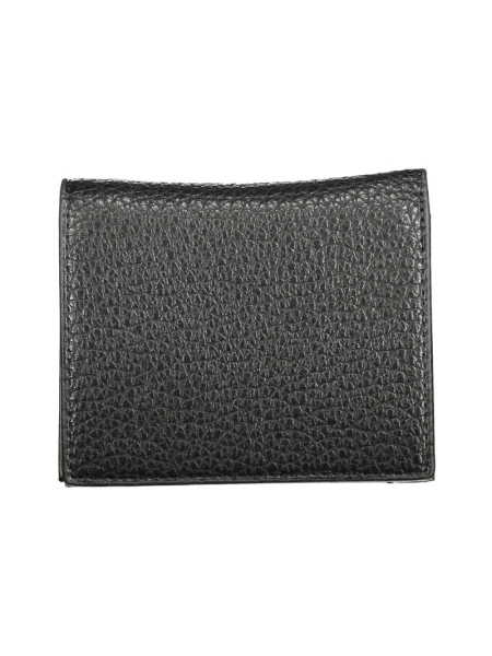 Lniany portfel Valentino Bags czarny