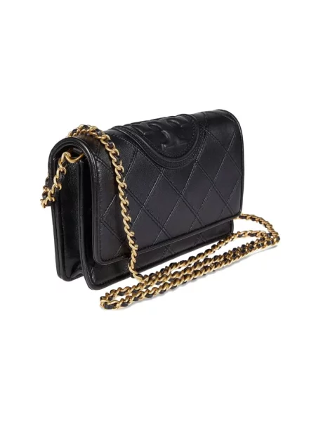 Naszyjnik Tory Burch skórzany czarny