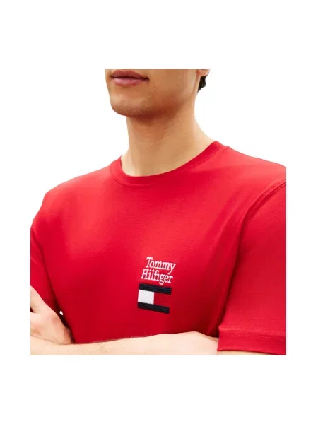 Tricou Tommy Hilfiger roșu