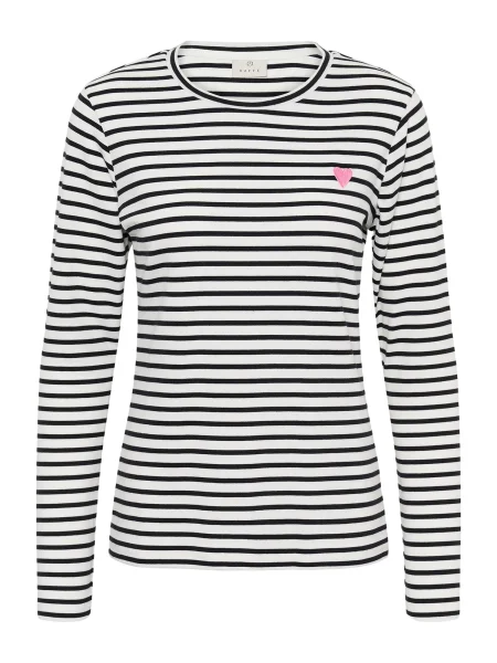 Kaffe Tričko KALiddy marine modrá bílá