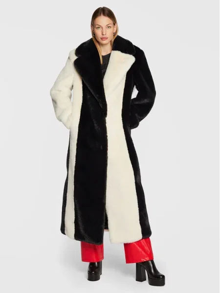 Palton de blană Rotate negru