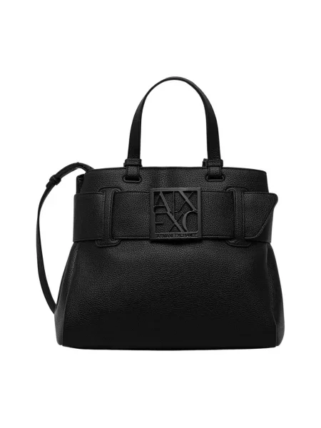 Torebka Armani Exchange skórzana czarna