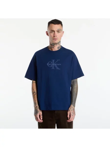 Tricou Calvin Klein Jeans Ss Relaxed Denim Ws Blue XL albastru
