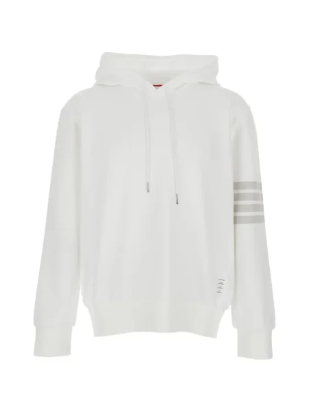 Hanorac cu glugă Thom Browne alb