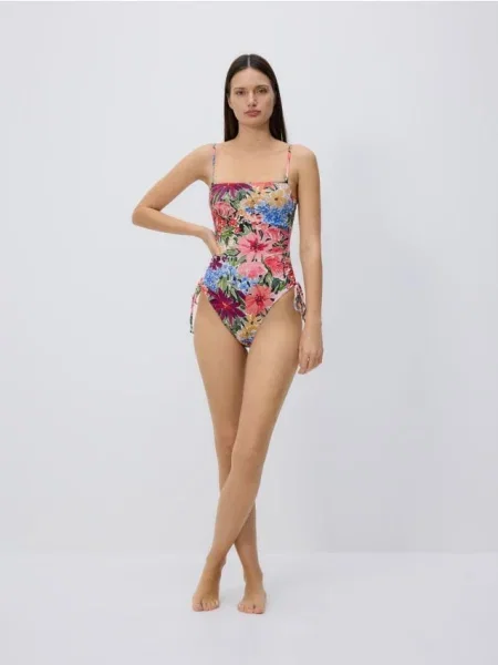 Reserved Costum de baie întreg roz-aprins roz