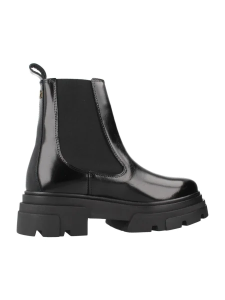 Ghete Jodhpur Tommy Hilfiger Shiny negru