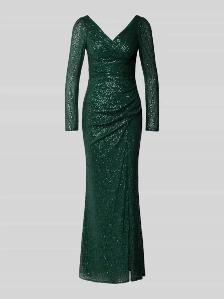 Sukienka wieczorowa z dekoltem w serek Troyden Collection