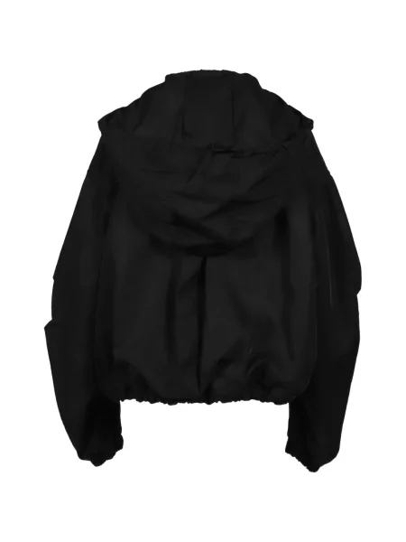Geacă bomber The Attico cu glugă negru