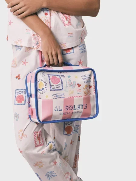 Косметичка Women'secret в полоску белая