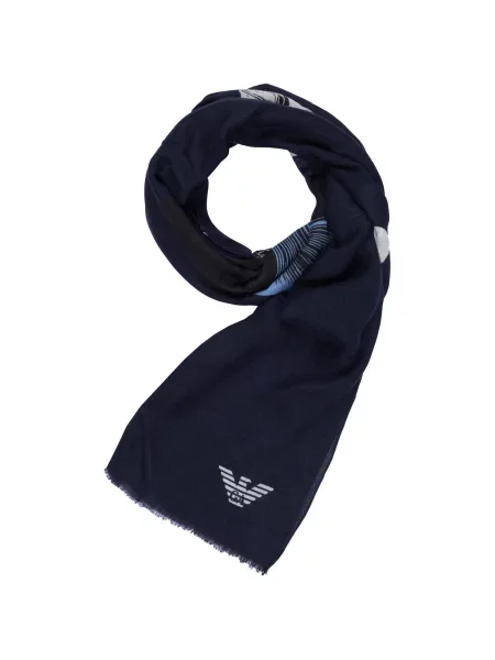 Šál Emporio Armani modrý
