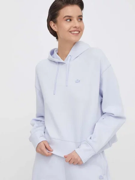 Bluză Lacoste cu glugă albastru