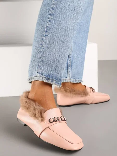 Mocasini Emalorae roz