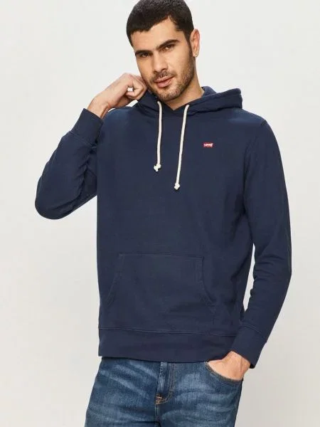 Суичър с качулка Levi's® с качулка синьо