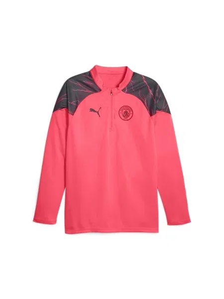Bluza piłkarska Manchester City z zamkiem PUMA czarna