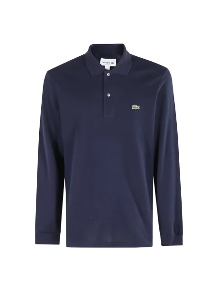 Koszulka polo Lacoste z długim rękawem niebieska