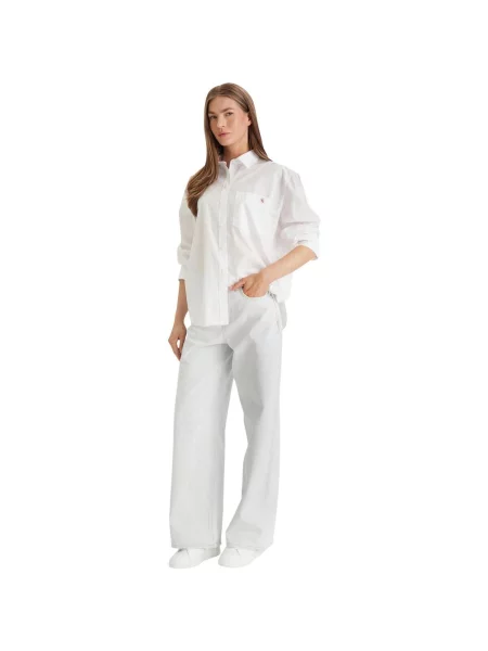 Bluză Calvin Klein Jeans alb