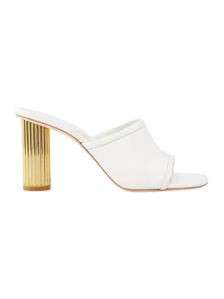 Klapki mules Simkhai skórzane białe