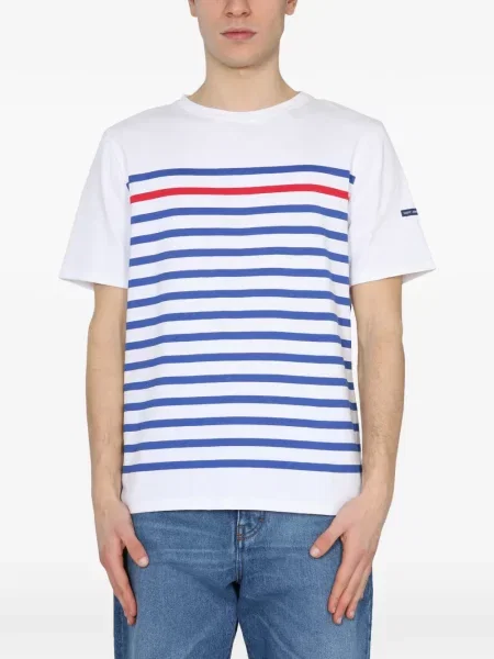 Tricou Saint James cu dungi alb