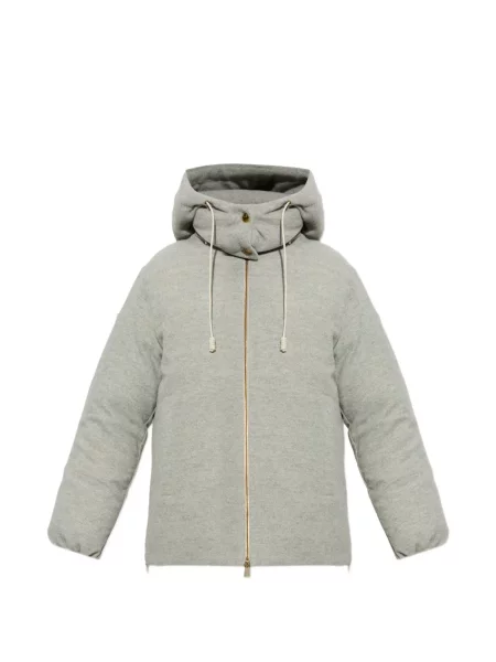Pūkinė striukė Moncler pilka