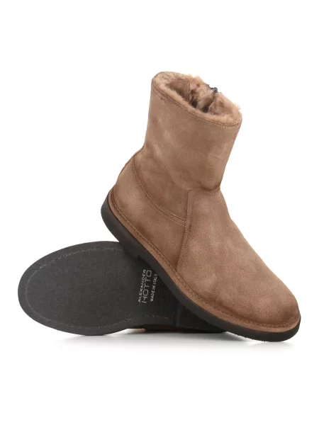 Buty do kostki Alexander Hotto zamszowe beżowe
