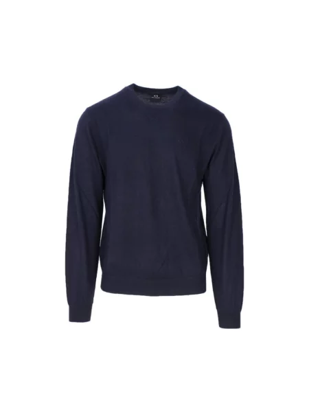 Sweter Armani Exchange wełniany niebieski