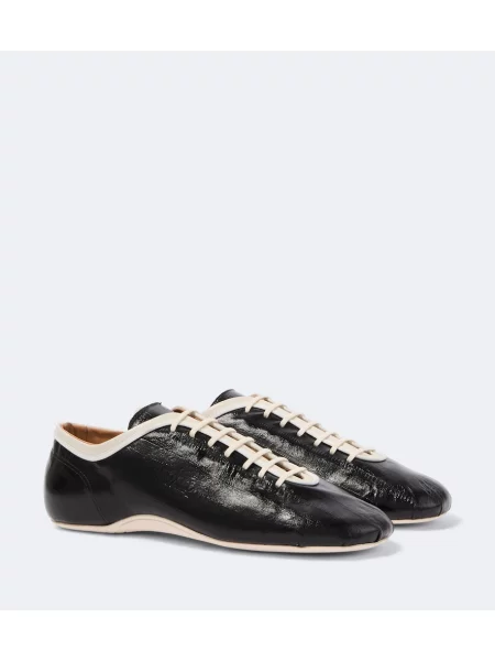Sneakerși Dries Van Noten din piele negru