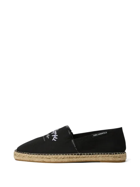 Espadrile Karl Lagerfeld cu broderie negru