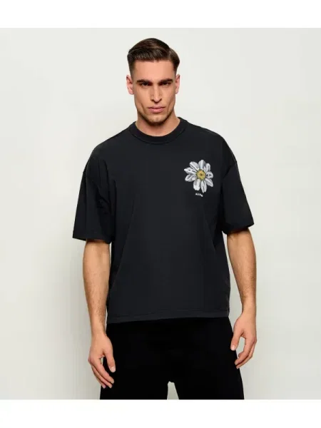 AllSaints Tricou PETALS | Oversize fit negru
