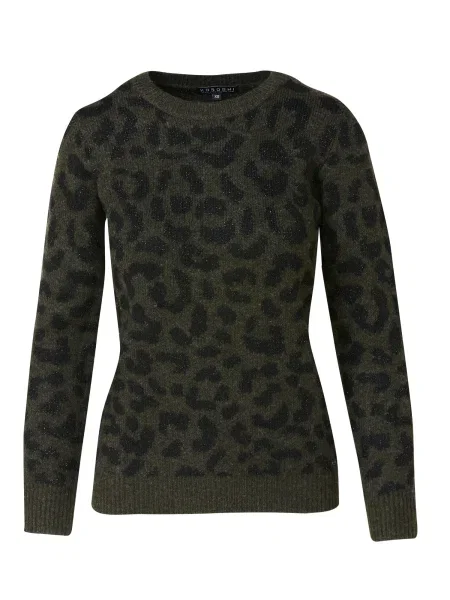 KOROSHI Pulover kaki negru