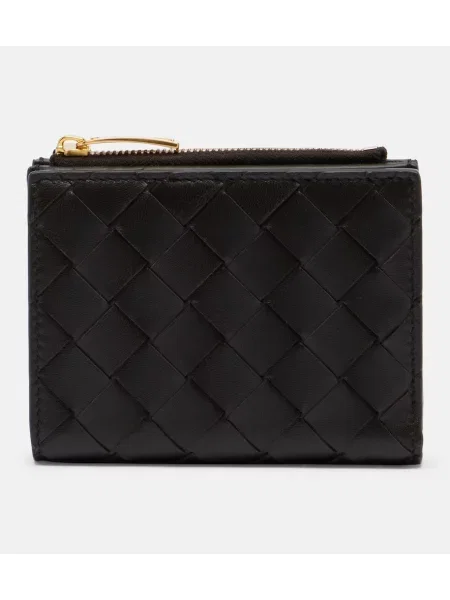 Portofel Bottega Veneta din piele maro