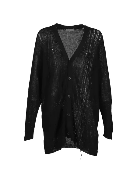 Cardigan Yohji Yamamoto tricotate negru