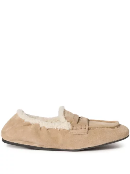 Szarvasbőr loafer Miu Miu