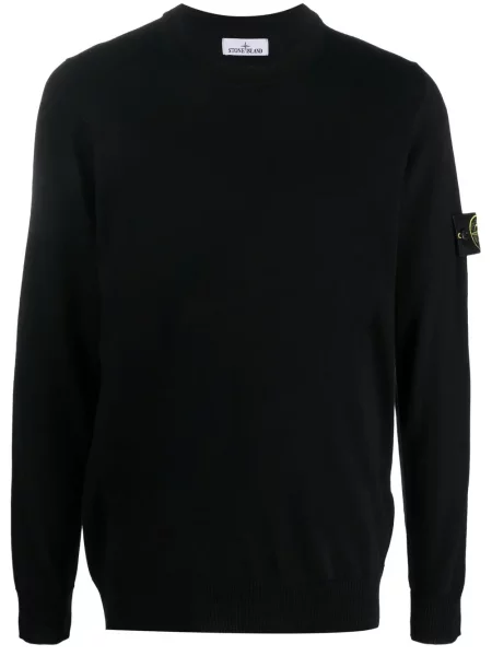 Pulover Stone Island cu decolteu rotund cu strasuri