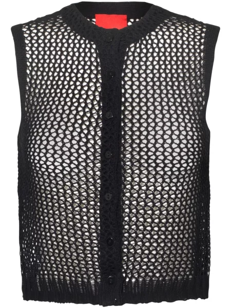 Top Cashmere In Love din cașmir negru