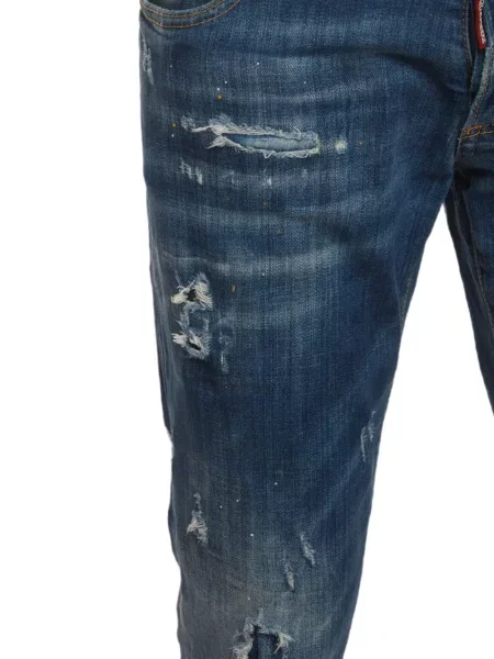 Blugi Dsquared2 zdrențuiți albastru