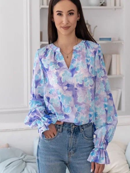 Блуза RiMari текстиль блакитний