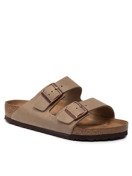 Чехли Birkenstock кафяво