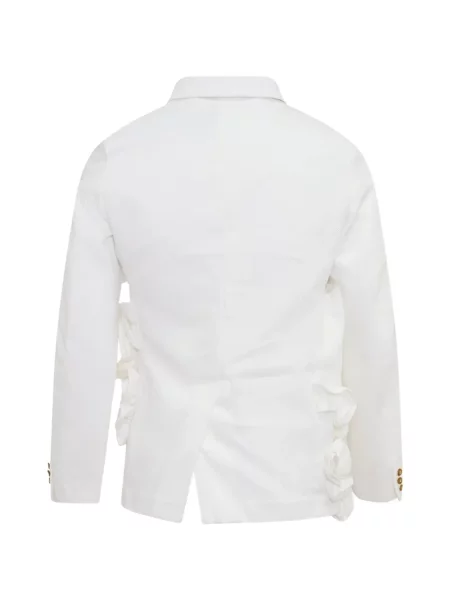 Geacă Comme Des Garcons Homme Plus cu volane alb