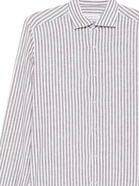 Pruhovaná košile Manuel Ritz hnědá
