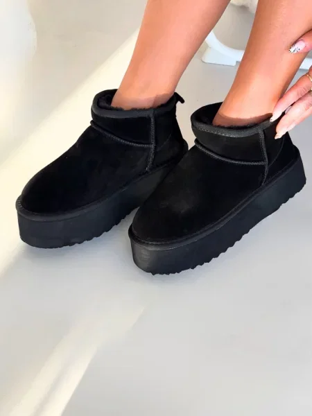 Botine Boto din piele negru