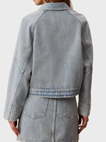 Джинсова куртка Calvin Klein Jeans блакитна
