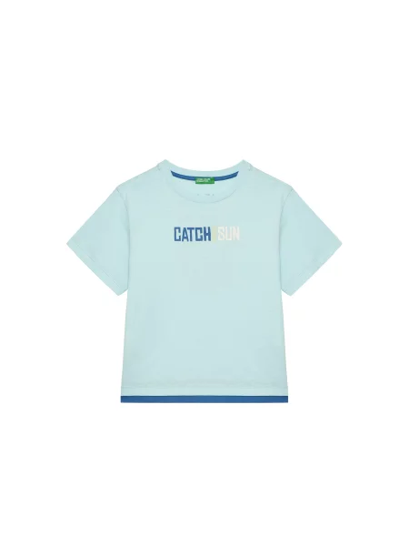 United Colors Of Benetton T-Shirt Regular Fit μπλε
