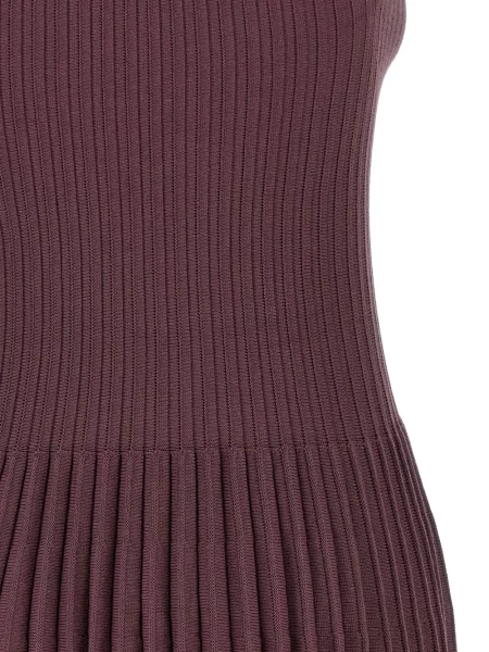 Rochie mini Magda Butrym plisată de costum roșu